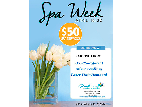 An image showcasing the package called Spa Week, provided by Radiance Aesthetics & Wellness An image showcasing the package called Spa Week, provided by Radiance Aesthetics & Wellness